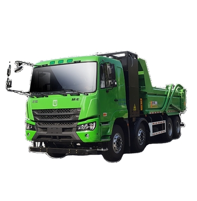 지일리 리모컨 M7E 순수 전기 8x4 덤프 트럭 282도 충전판