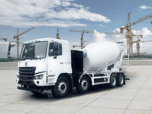 지일리 리모트 G1E 순수 전기 믹싱 트럭 8x4 충전판