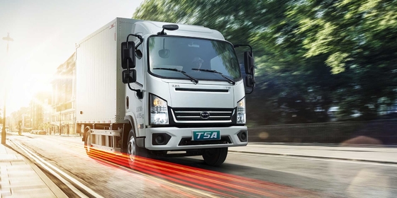 새로운 240KM 범위 BYD T5A 순수 전기 박스 물류 차량 도시 물류